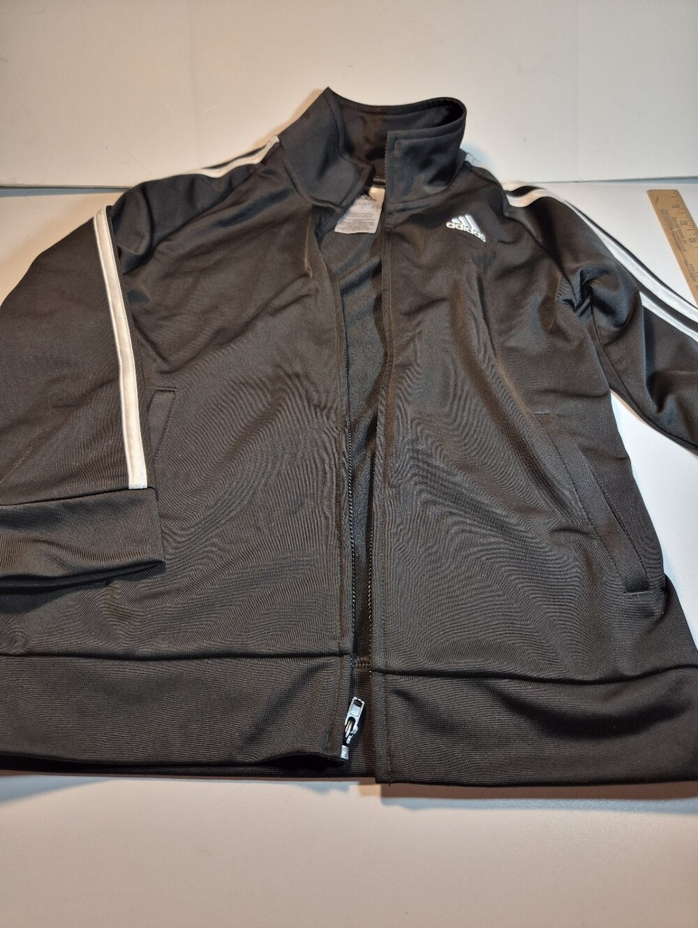 Boys Adidas Black Jacket Size 7
